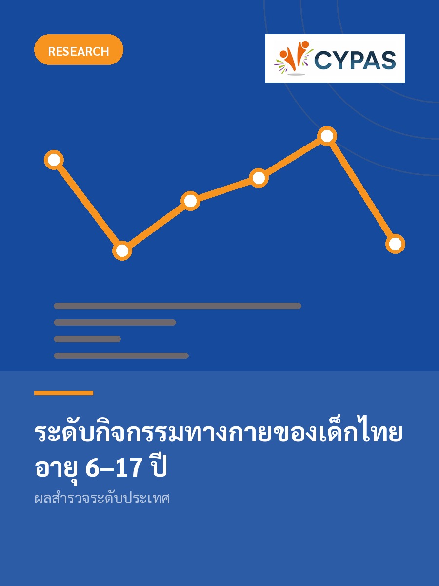 ระดับกิจกรรมทางกายของเด็กไทยอายุ 6–17 ปี